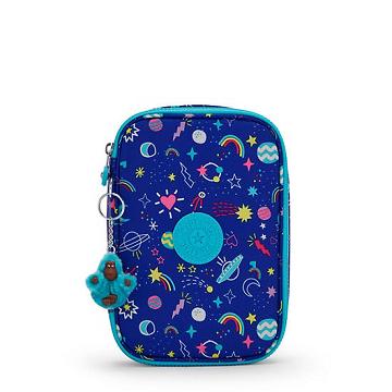 Kipling 100 Pens Printed Case Väska Blå | SE 1181DF